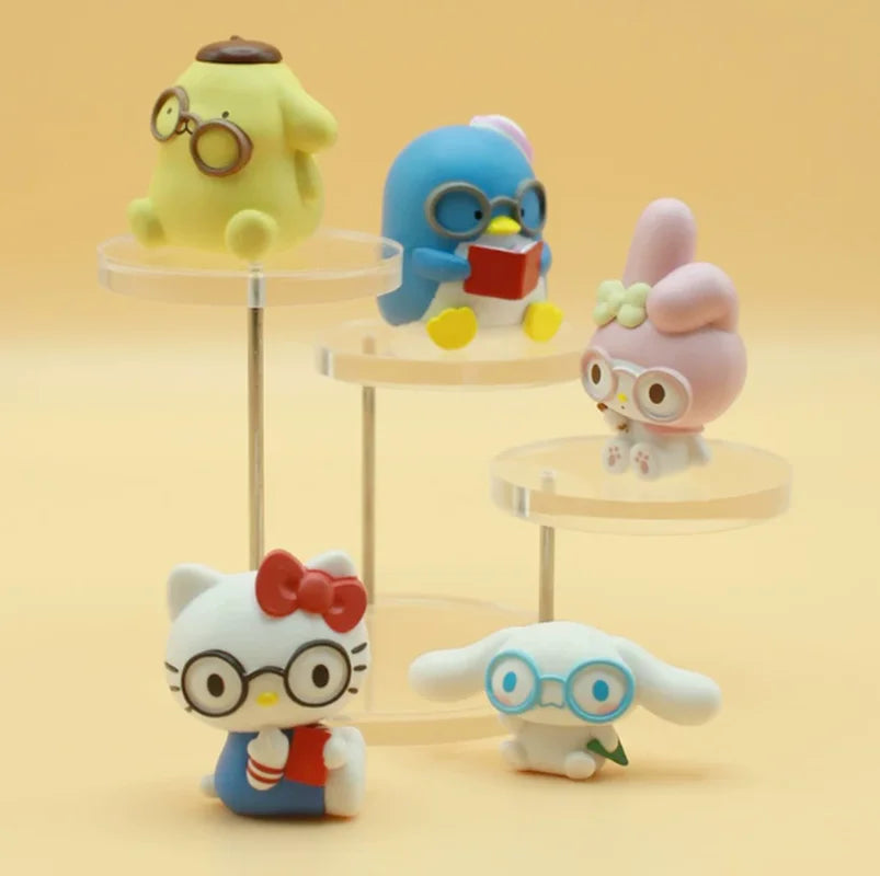 New Product In Stock Kt Cat Melody Wearing Glasses Blind Box Kawaii Fugure Toy Cute Desktop Decoration Surprise Gift For Fans