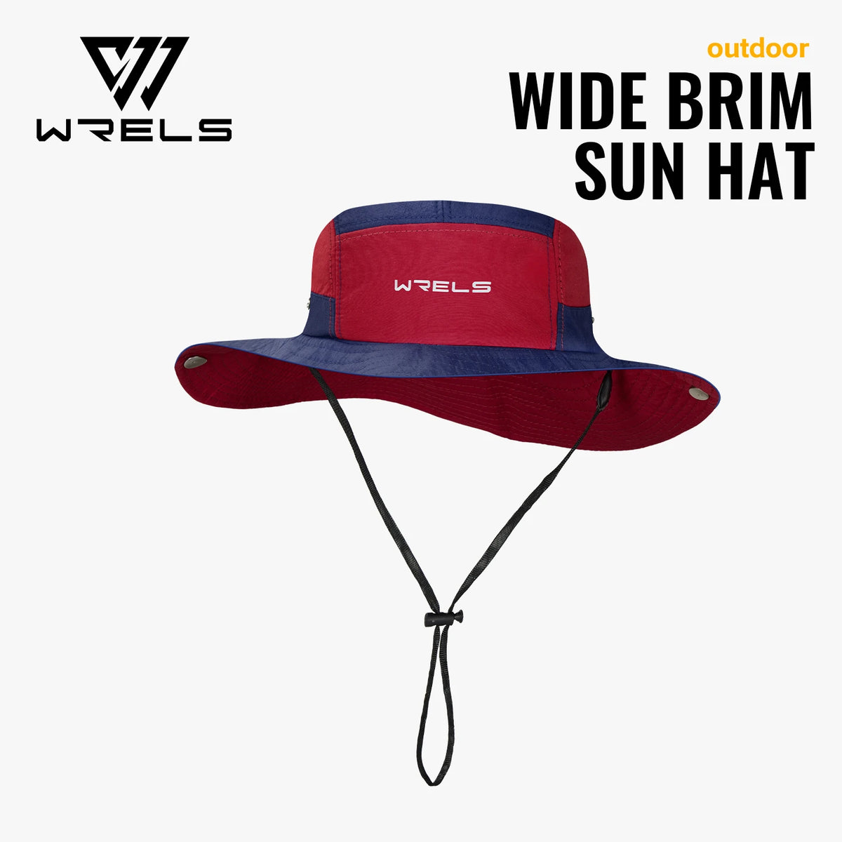 WRELS Bucket Hat UPF 50+ UV Protection Wide Brim Boonie Hat Summer Breathable Foldable Safari Fishing Hiking Sport Hat Men Women