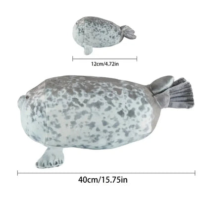 40cm Mother and Son Seal Five-Piece Plush Toy Seal Zipper Toy for Boys and Girls Christmas Halloween Gifts