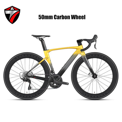 TWITTER New CYCLONE RS-24S Shift+105 Derailleur Carbon Road Bike 4-Pistons Oil Disc Brake Racing Bicycle 700*28C for Men Women