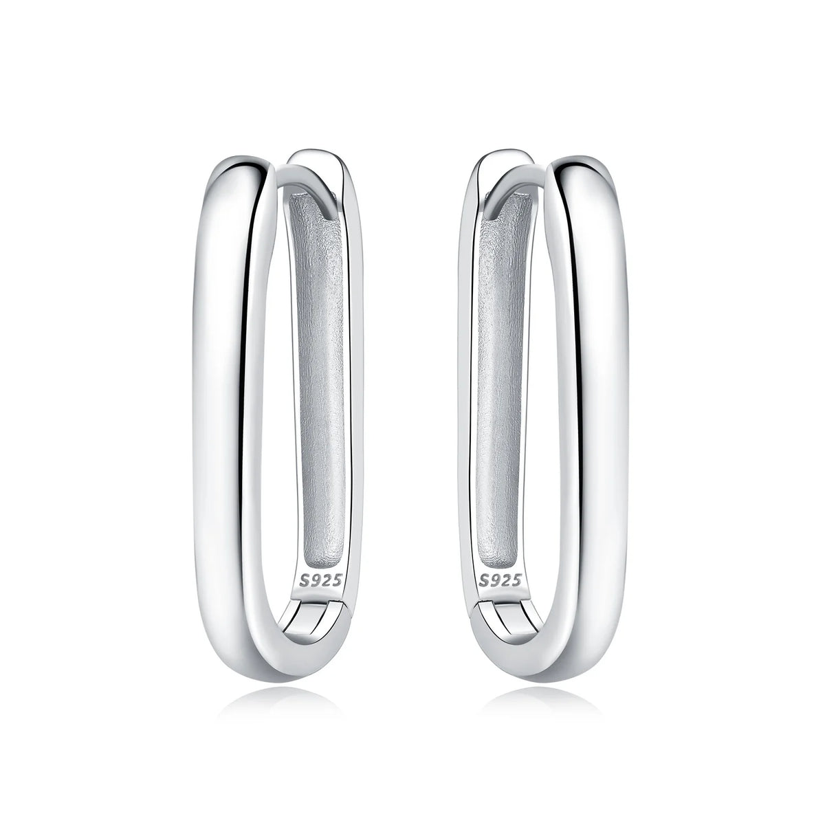 Orstarry Original 925 Sterling Silver Minimally Design Blue Zircon Earrings Women Hoop Earring Anniversary Jewelry Gifts