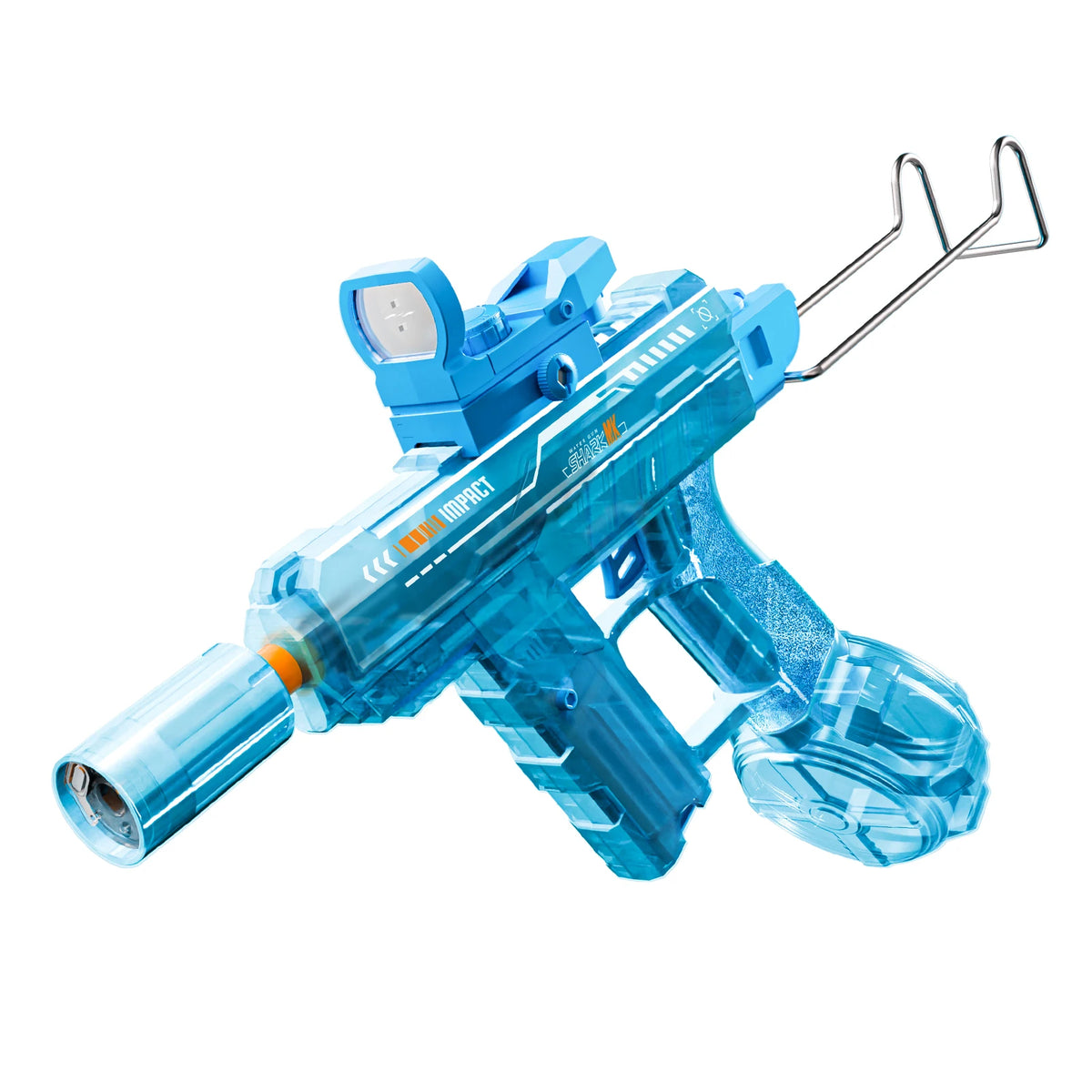 Flashing Lights UZI Electric High-Speed Continuous Water Gun, Children's Toy, Men's Large Capacity Water Gun