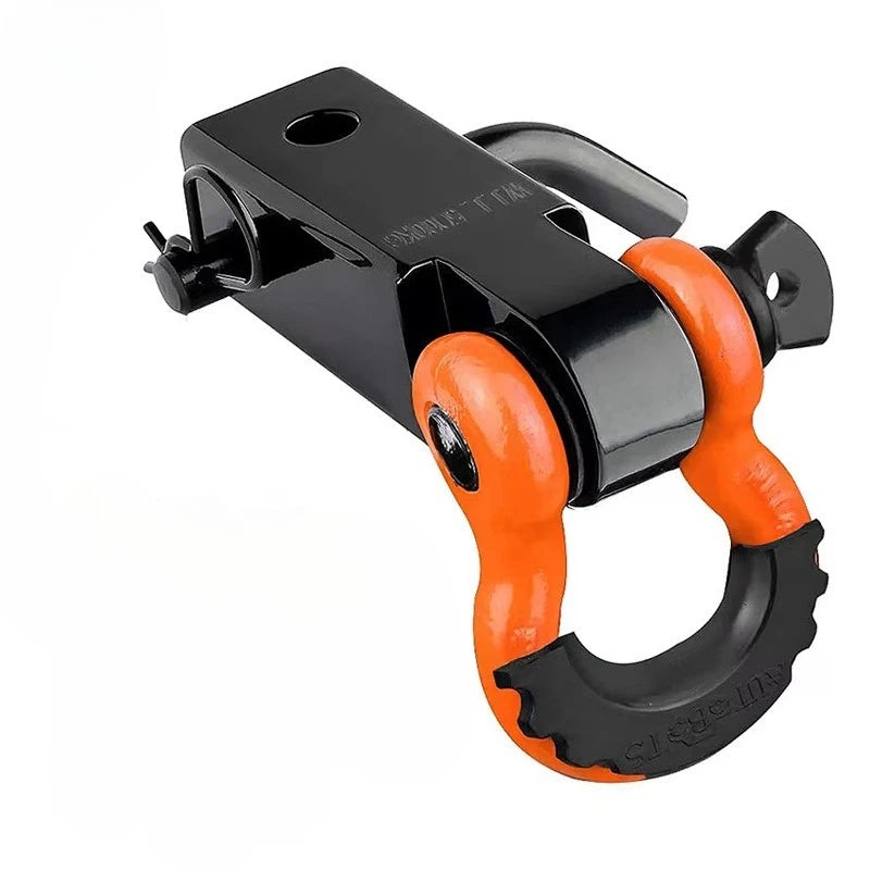 3/4 Carbon Steel Trailer Arm Broken19T Solid Square Mouth Trailer Hook Buckle 4.75T Off-road Trailer Modification Part