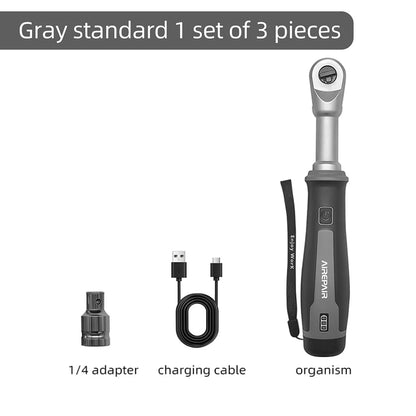 3.6V Ratchet Electric Wrench, 320 rpm, 1/4“ and 3/8” Auto/Manual Rechargeable Wrench, Automotive Repair Tool, Type-C Port