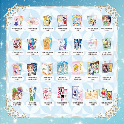 Genuine Sailor Moon 4th Series Collectible Cards Classic Mica Pendant Starlight Enamel Anime Cards for Anime Trading Card