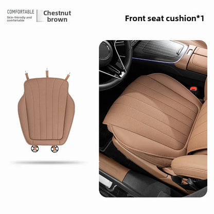 Luxury Sedan SUV Universal Nappa Leather Car Seat Cover Comfortable Memory Foam Perforated Leather Cushion Car Seat Protection