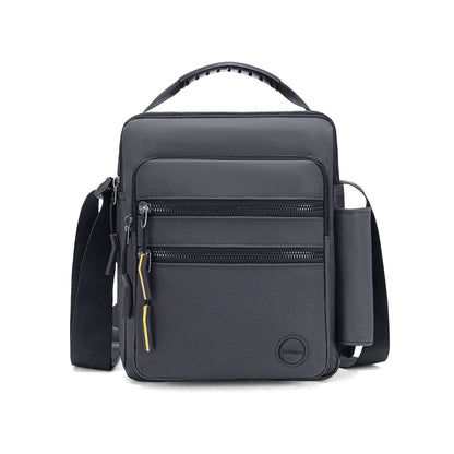 Crossbody Bag Men Nylon Large Capacity Multi Layer Waterproof Shoulder Bag for Business Leisure Work Travel Daily Commute