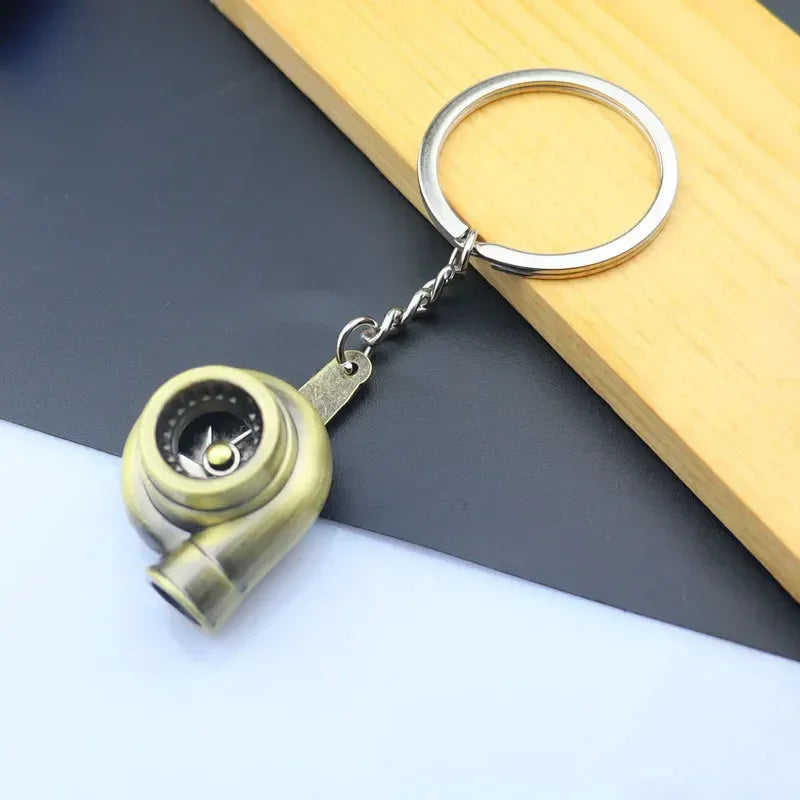 Metal Mini Car Auto Creative Wheel Keychain Parts Auto Enthusiast  Accessories KeyKeyring Ring Chain for Men Woman Lover Gift