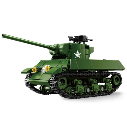 World War Army Military Soldiers SWAT Leopard 2A7 Main Battle Tank Assemble Building Blocks City Construction Bricks Toys Gift