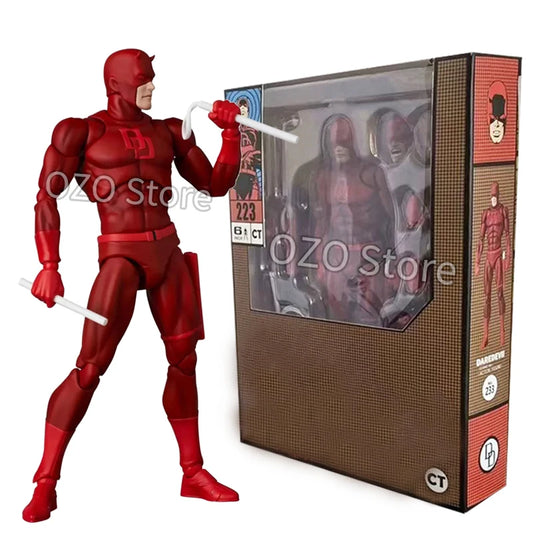 Ct Toys Daredevil Figure Mafex 223 Comic Version SHF Anime Action Figure Figurine Collection Model Kids Toys Gift 16cm