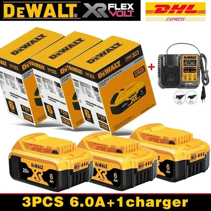 100% Original Dewalt 20V/60V 6.0Ah Power Tool Battery DCB206 DCB205 DCB200 DCF887 DCG405 DCD791 DCF922 DCF850 DCD805 Tool Batter