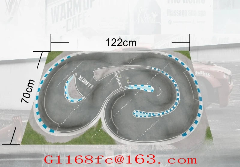 Drift Track Map Professional Simulation NEZ 1/64 1/76 Track