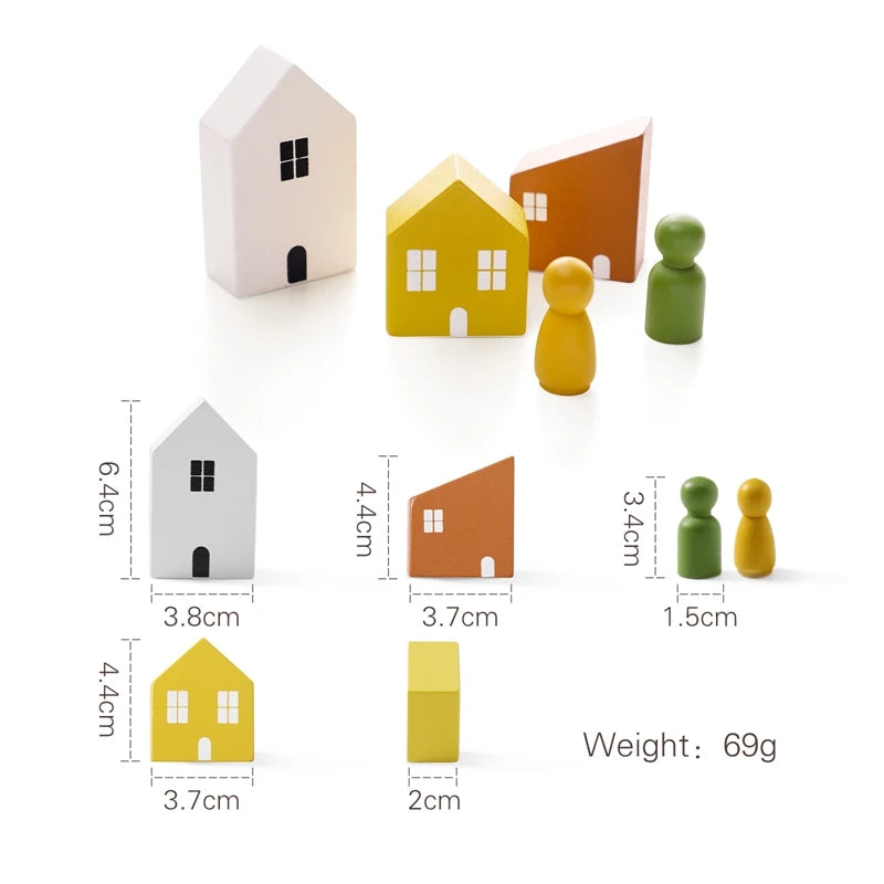 Baby Montessori Toys Artificial Forest Building Blocks Display Toys Balanced Educational Game For Newborns Baby Room Decoration