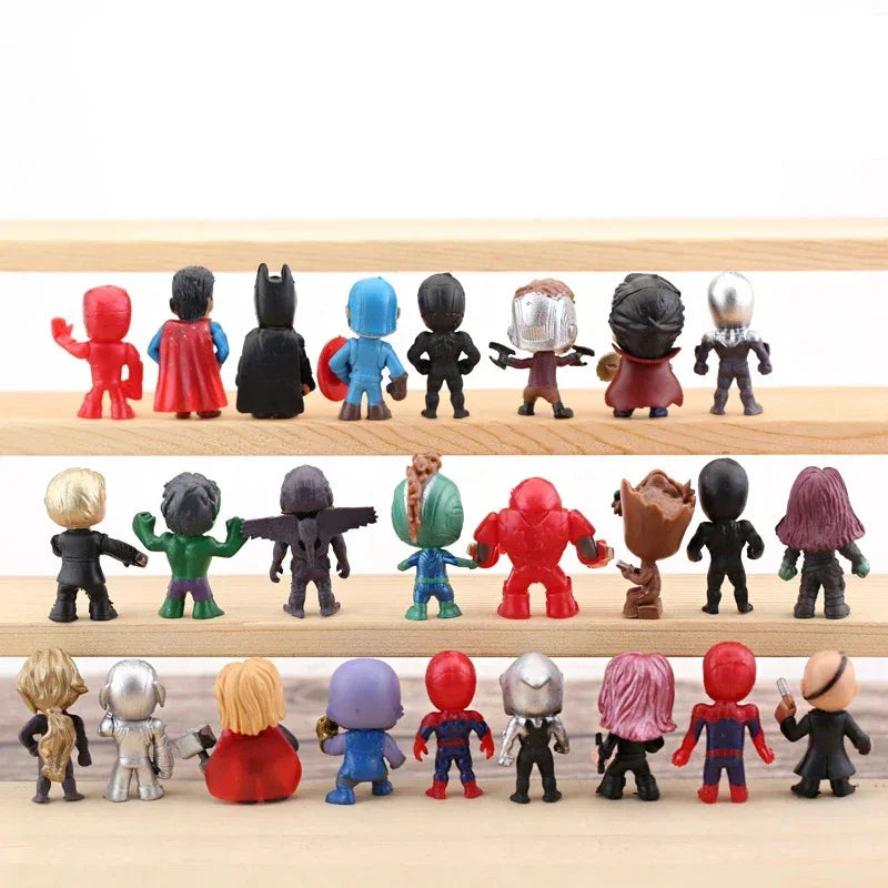 Capsule Toys the Avengers Hulk Thor Spider Man Venom Captain Decoration Collection Action Figure Toy Xmas Fans Gift