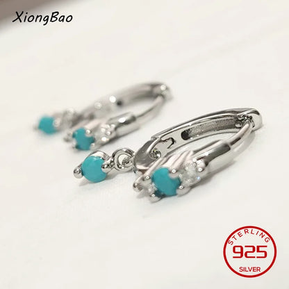 925 Sterling Silver Geometry Asymmetric Earring for Women Girl Simple Office Jewelry Gift Dropshipping