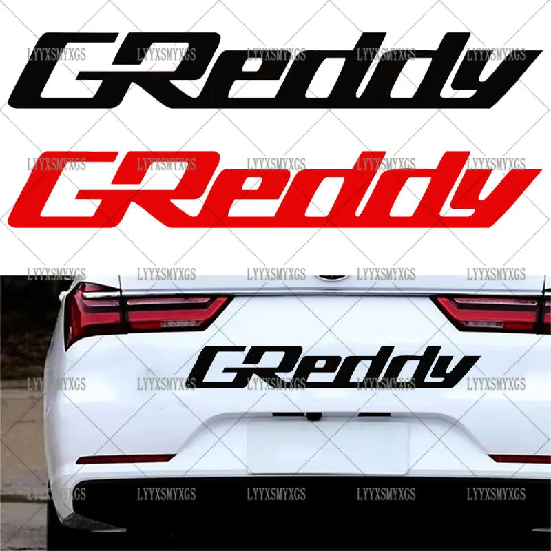 Self-Adhesive Custom Creative GREDDY Car Stickers Waterproof Sunscreen Vinyl Decal  PVC wholesale Car Accessories