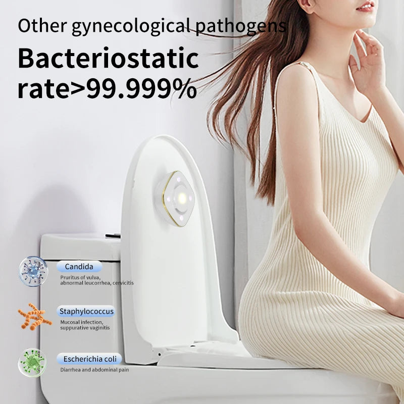 Smart Second-Generation Toilet UV Sanitizer, UVC Ultraviolet Disinfection Device, USB Rechargeable Home Purification and Bacteri