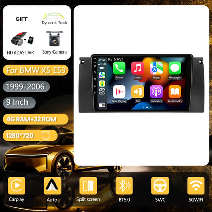 Android 16 Carplay Auto 2K Screen Car Radio Multimedia Player For BMW M5 E39 1995-2006 E53 X5 M5 2din Autoradio Stereo Head Unit
