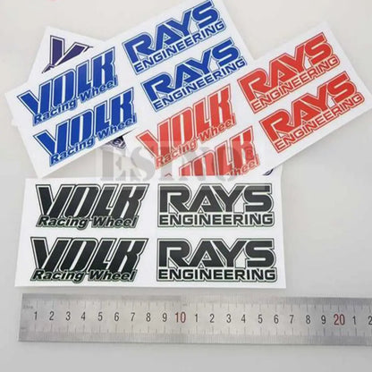 Classical Car Styling Classical Wheel Rim Decorative Vinyl Creative Sticker Decal Set for RAYS Volk Racing TE37 TE37 SL TE37C