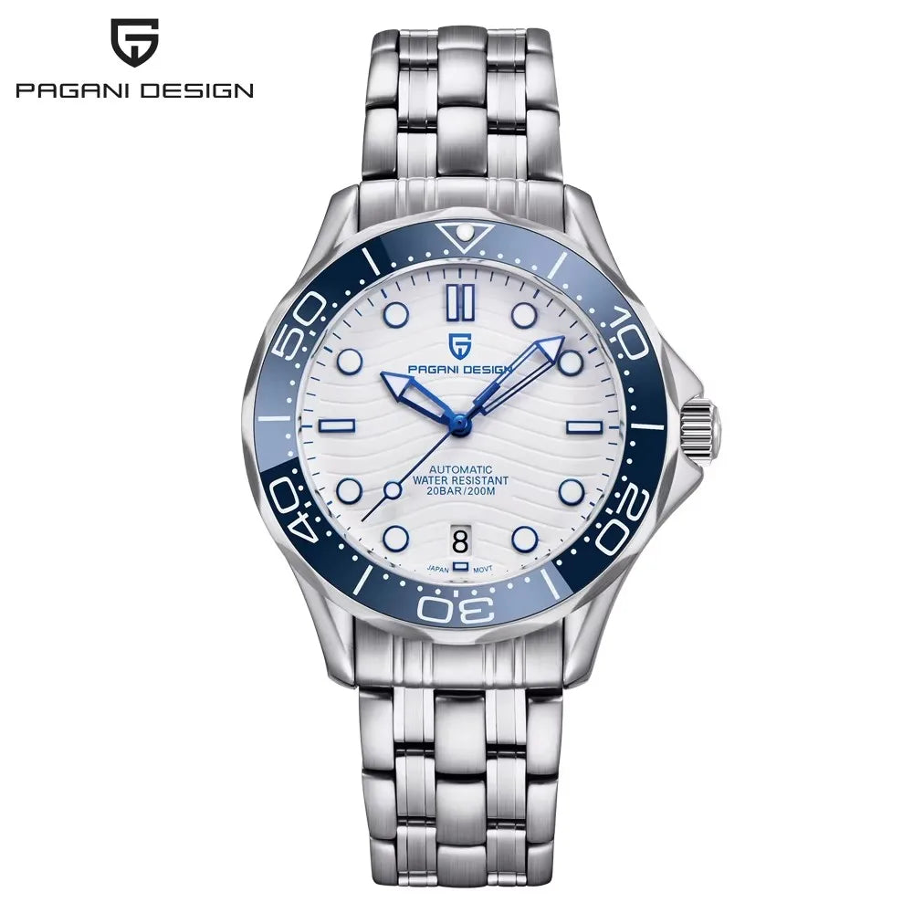 PAGANI DESIGN 2025 New Diving Men's Watches Luxury NH35 Automatic Watch For Man Mechanical Wristwatches AR Sapphire Waterproof
