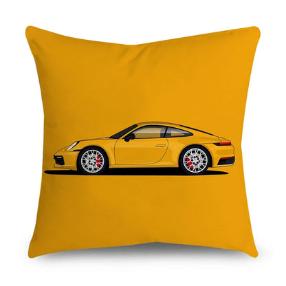 New Sports Car Cushion Cover Full Body Cartoon Pattern Pillow Case for Home Sofa Car Decor Pillowcase 45cm*45cm