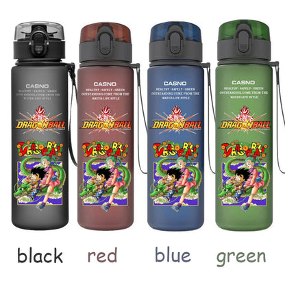 560ML Dragon Ball Water Cup Children Portable Plastic Goku Vegeta Bulma Cartoon Outdoor Large Capacity Sport Water Bottle Gift
