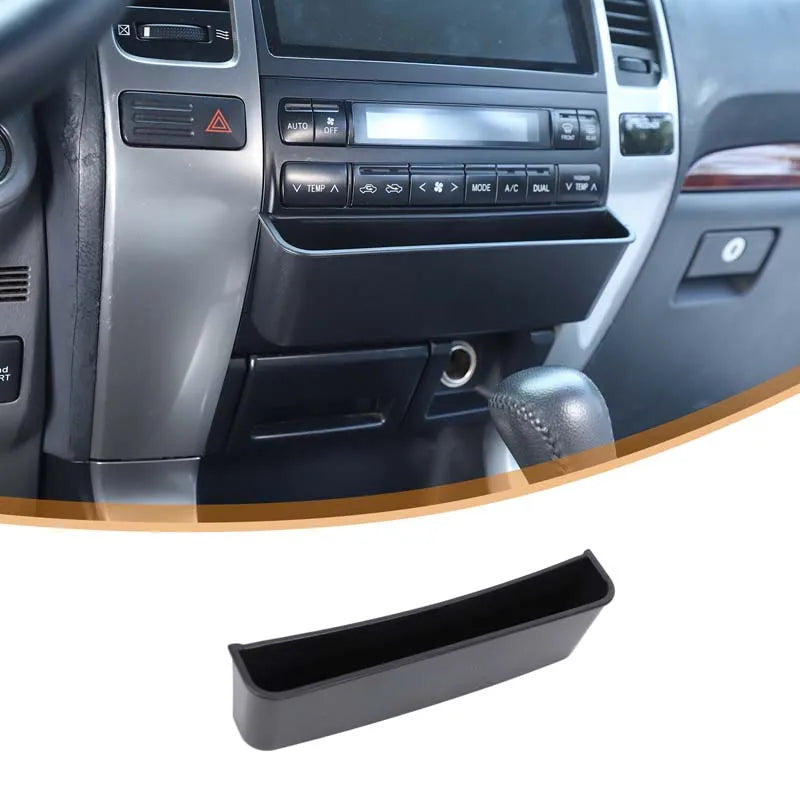 For Toyota Land Cruiser Prado 2003-2009 Car Center Console AC Adjustment Panel Storage Box Hanging Organizer Accessories