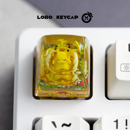 Pokemon Keycap Magikarp Gengar Esc Replace Keycap Resin Anime Kawaii Decor For Mechanical Keyboard Anime Collect Model Toys Gift