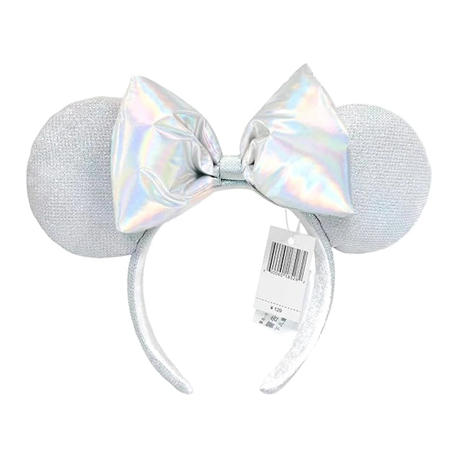 2025 Disney Solid Color Minnie Mouse Ear Headband Large Sequin Hairbands Party Christmas Halloween Cosplay Costume for Girls