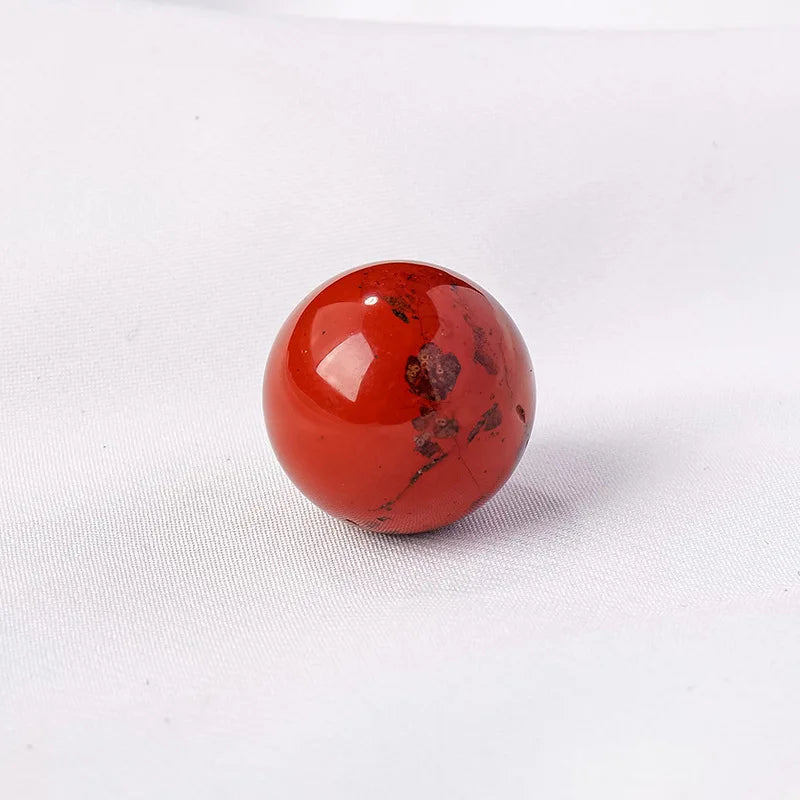 16mm Natural Crystal Ball No Hole Beads, Polished Agate Gemstone Sphere Bulk for DIY Jewelry Crafts Home Decor Gifts