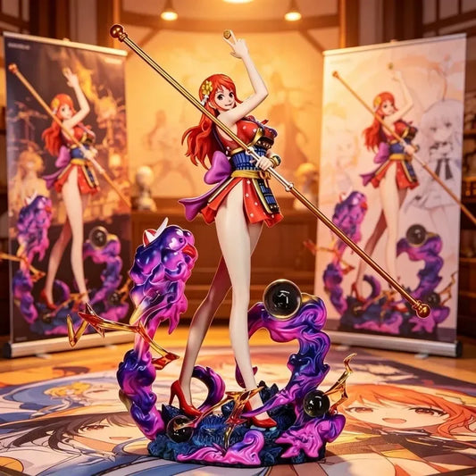 30cm One Piece Nami Anime Action Figure Pc Case Model Ornament Periphery Gift  Car Pvc Statue Collectible Room Decoration Figure