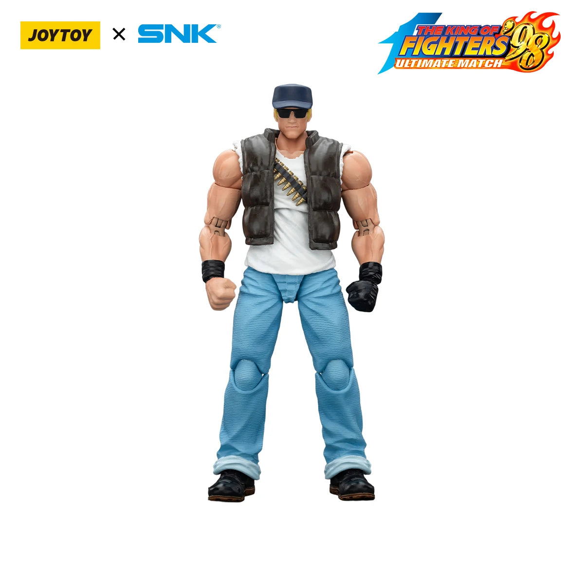 JOYTOY SNK 1/18 Action Figure KOF 98UM Ikari Warriors Team Leona Heidern Ralf Jones Clark Still figures Toys Model