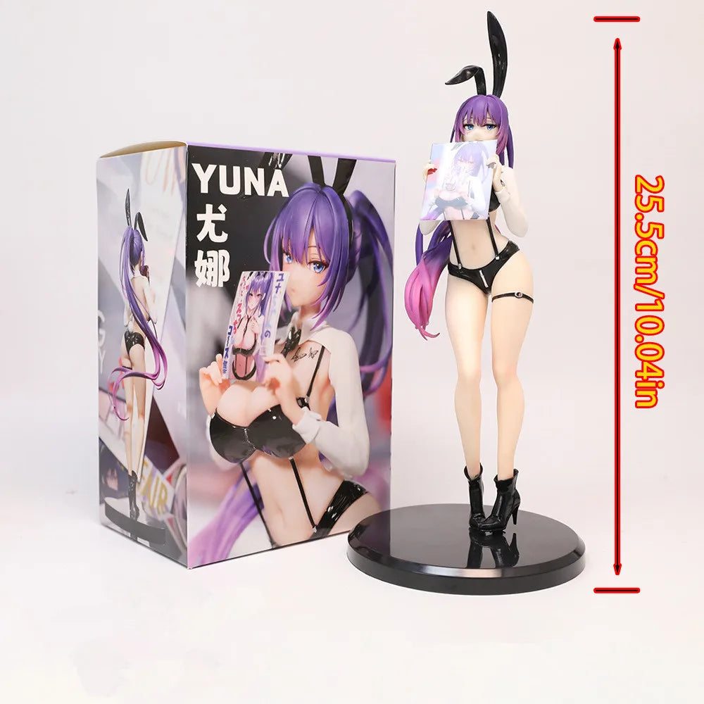 Anime Role Bunny Girl Yuna Pretty Girl Figure Toys Desktop Chassis Ornament Cartoon Peripheral Birthday Gifts