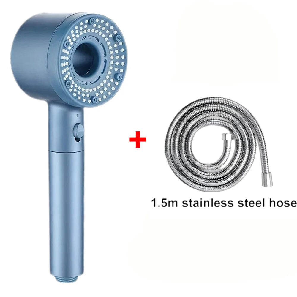 5 Mode Adjustable Shower Head Large Flow Filter Showerhead High Pressure Water Saving Mixer Shower Nozzle Bathroom Accessories