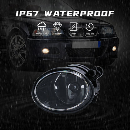 For BMW E39 M5 2001 2002 2003 E46 3 Series M3 2002 2003 2004 2005 2006 Fog Lights Headlight Front Driving Lamp Halogen LED Bulbs