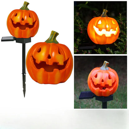 Halloween outdoor lights, waterproof solar Christmas tree pumpkin garden stake lights, Santa Claus crow skull panda decoration