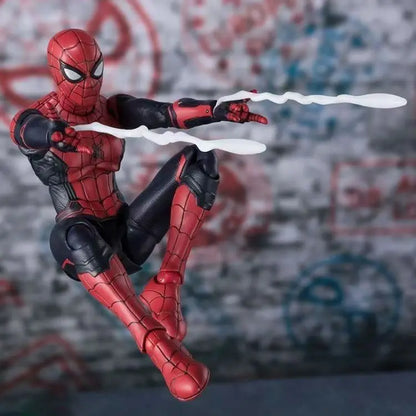 Marvel SHF Avengers Hero Spiderman Far From Home PVC Action Figure Model Doll Toys For Children Collectible Gift Toy 14cm