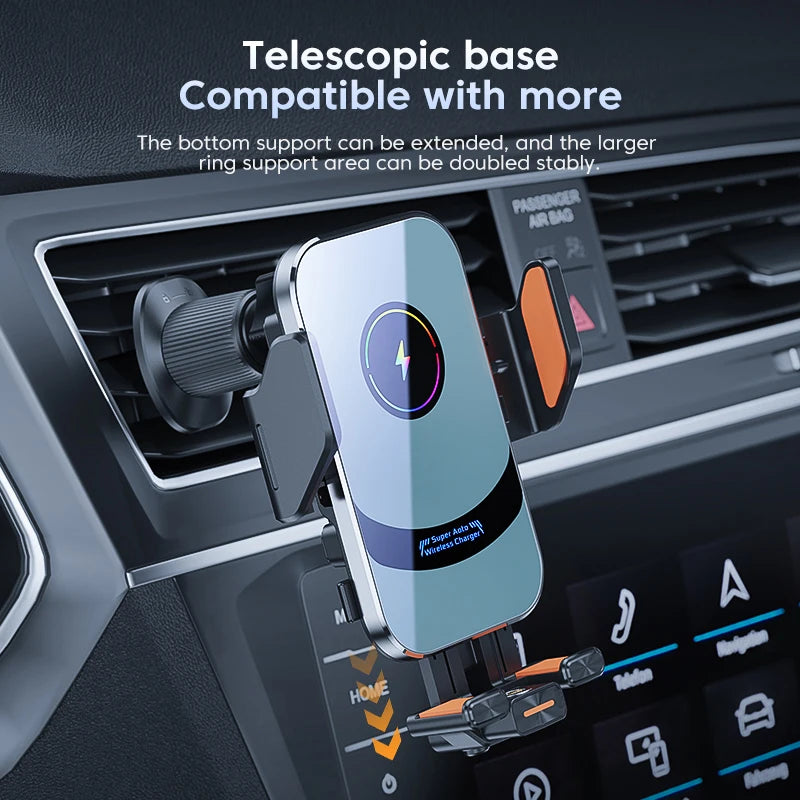 100w Qi Phone Fast Charging Magnetic Qi2 Car Wireless Charger Pad (Suitable For All Mobile Phones)
