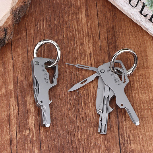 .1/2Pcs  Multifunctional Folding Screwdriver Tool Keychain Portable Mini Emergency Repair Tools Home Use Outdoor EDC Multi-tools
