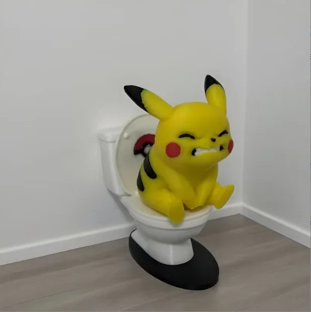 Pokémon Toilet‑Shaped Desktop Ornament Funny Novelty Decor Figurine Trendy Ins Style Holiday Present for Friends Colleagues