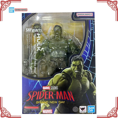 In Stock Genuine Bandai Marvel Model Kit SHF Hulk Spider-Man Brand New Day Anime Action Figure Collection Finished Model Toys
