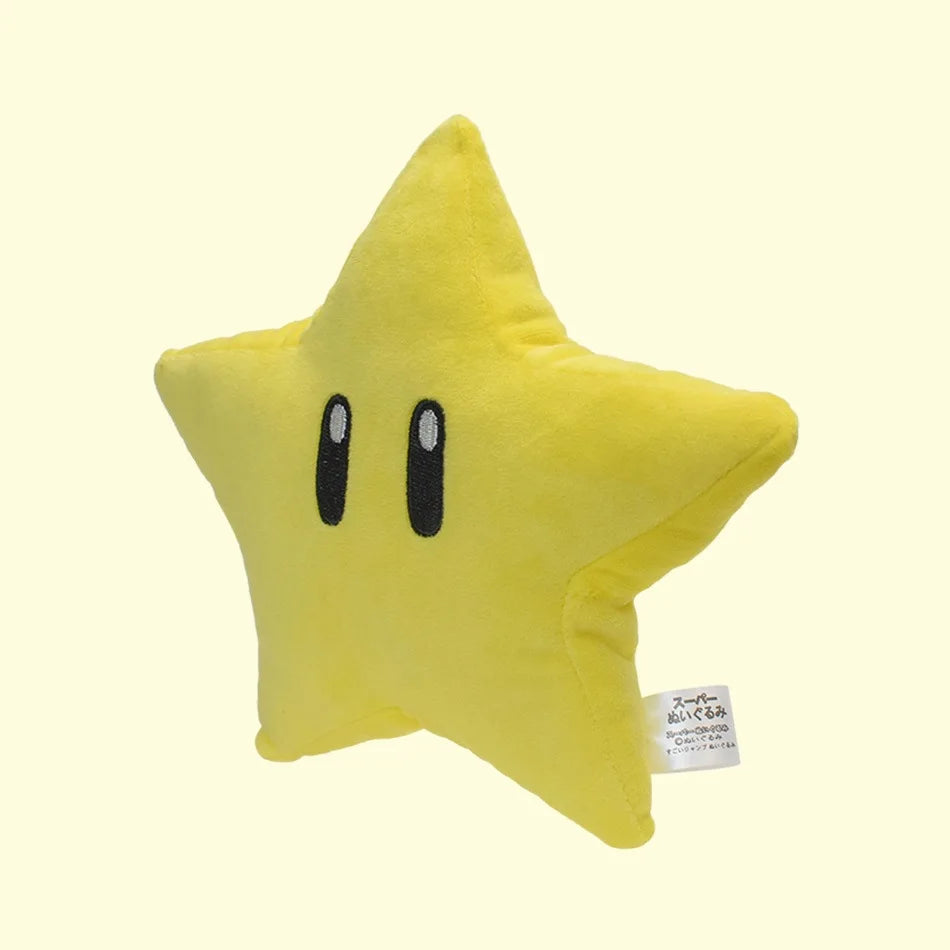 Super Mario Sunflower, Yellow Star, Orange Flame Flower, Blue Ice Flower, Five-pointed Star Simulation Plush Soft Stuffed Gifts