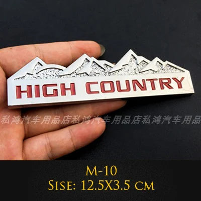 3D Metal Emblem 4X4 Trail Rated Badge High Country Logo Stickers For Jeep Wrangler Patriot Car Styling Car Stickers Accessories