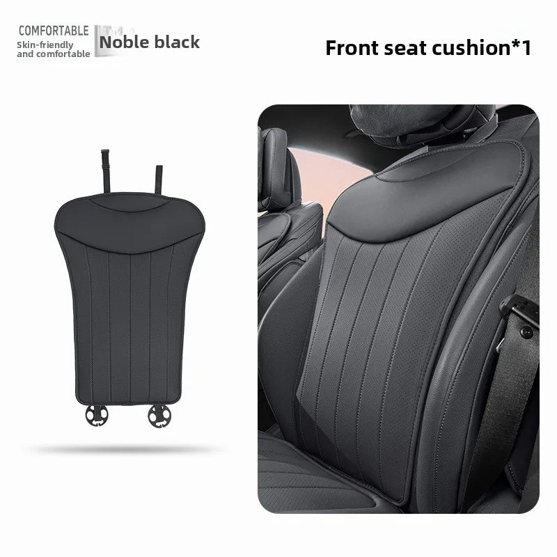 Luxury Sedan SUV Universal Nappa Leather Car Seat Cover Comfortable Memory Foam Perforated Leather Cushion Car Seat Protection