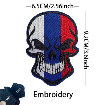Russian Eagle Flag Emblem Russia Soldier,Knights Clothes Applique Embroidered Patch,Reflective Badges Military Tactical Stickers