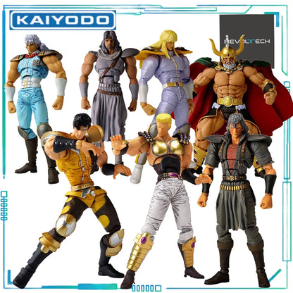 KAIYODO Genuine Revoltech Series Fist of The North Star Number 005，002,003,004,005，006， Ray ，Jyuza Movable Model Retro Toys