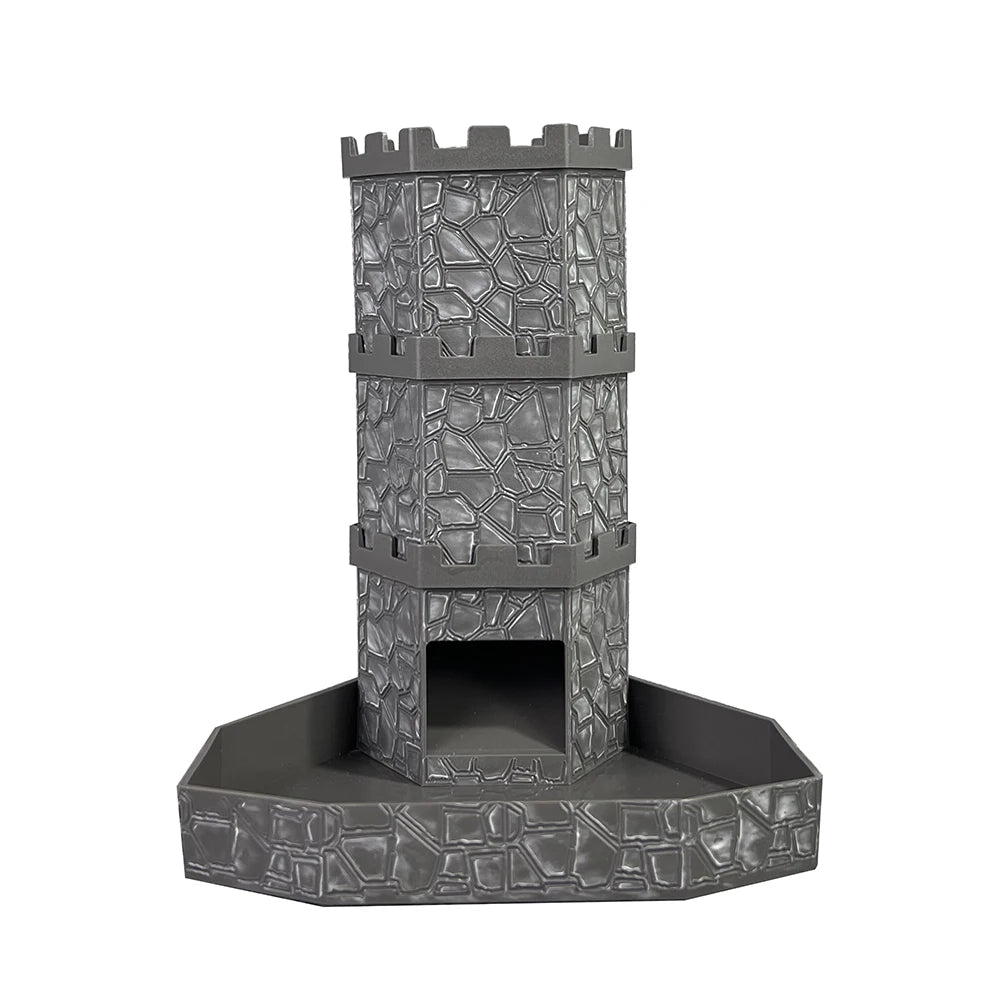 Bricks Castle Dice Tower  Dice Rolling Tray Tower - Perfect for D&D Game RPG and Tabletop Gaming Best Gift