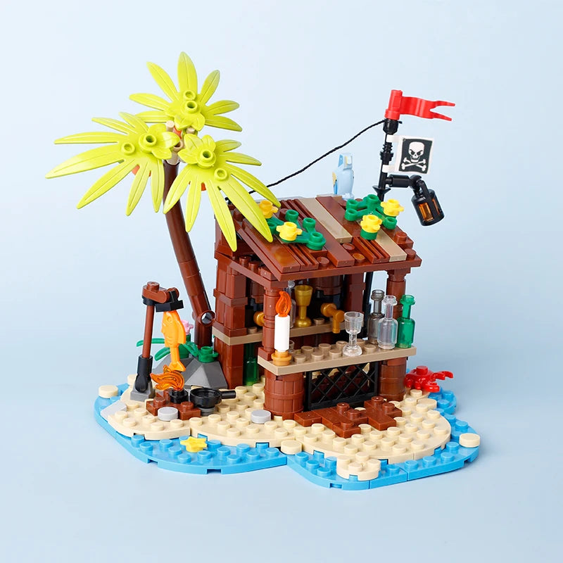 MOC Notice Board Building Blocks Bee Farm Fountain Bonfire Stove Medieval Town Street View Water Wall Bridge Road Sign Brick Toy
