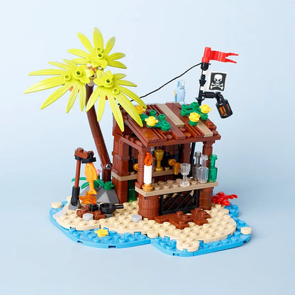 MOC Notice Board Building Blocks Bee Farm Fountain Bonfire Stove Medieval Town Street View Water Wall Bridge Road Sign Brick Toy