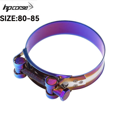 32mm - 85mm Motorcycle Exhaust Clamp Clip Stainless Steel Exhaust Pipe Clamps For Middle Exhaust Connect Fixed Seal Install